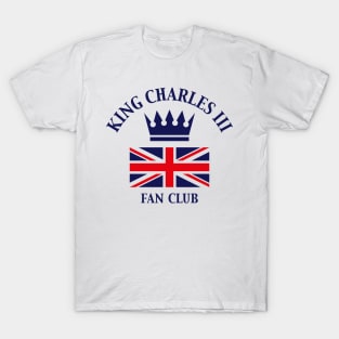 King Charles 3rd – Fan Club (Fan Art / Navy) T-Shirt